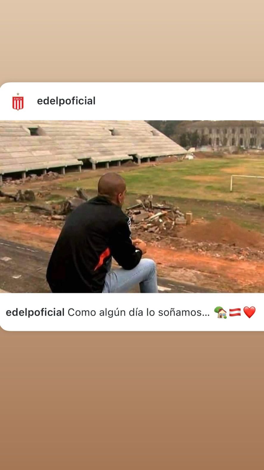 La historia que subió Juan Sebastián Verón.