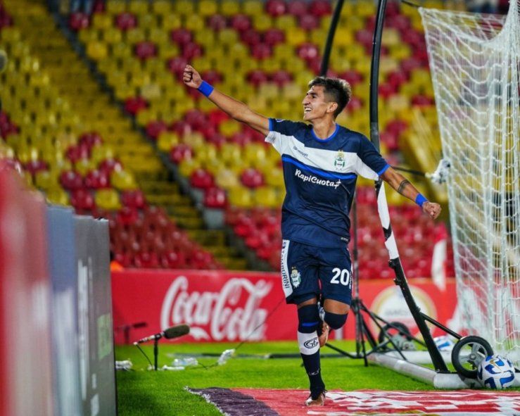 Alan Lescano en Gimnasia, antes de llegar a Argentinos Juniors