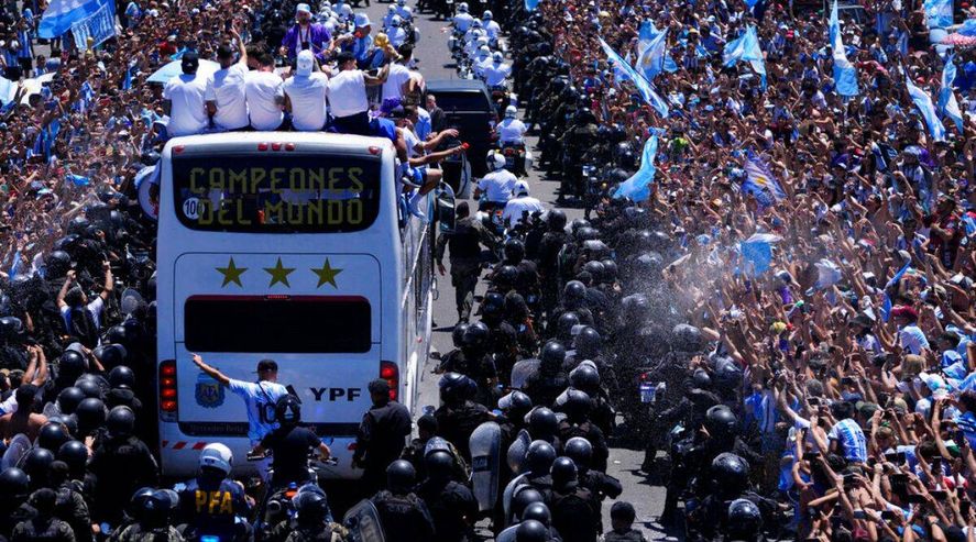 CABA empieza con tiempo el operativo per aún no se sabe como lograrán que el micro de la Selección llegue sin incovenientes.