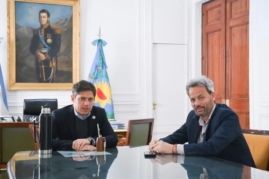 Hernán Arranz junto a Axel Kicillof