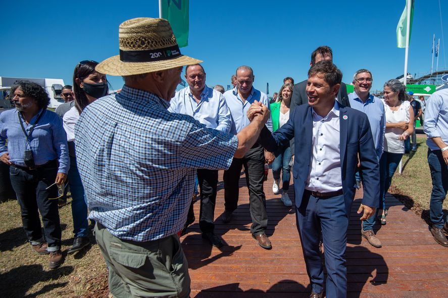 Axel Kicillof recorriendo la edición 2022 de la Expoagro. Axel Kicillof recorriendo la edición 2022 de la Expoagro.