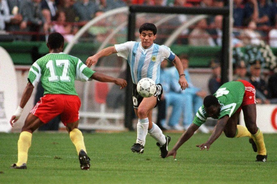 Argentina-Camerún, en aquella histórica derrota en Italia 1990