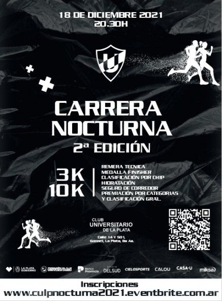 Carrera Nocturna Fundación Club Universitario y Cielosports 2021