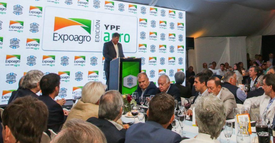 Martin Schvartzman, presidente de la empresa organizadora de la Expoagro, en la Cena de Autoridades 2024.