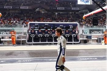 Franco Colapinto no tuvo suerte y debió abandonar en la última carrera del año.