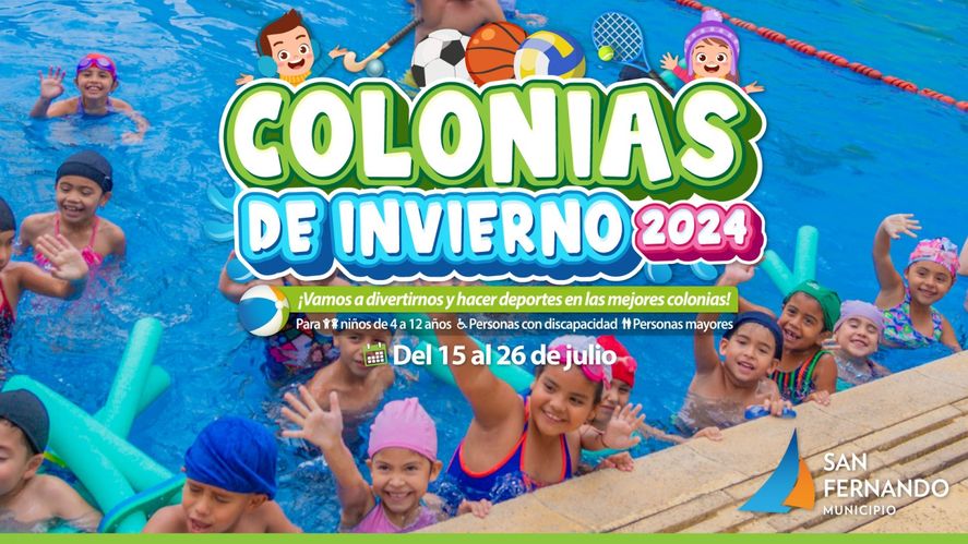 Ya están abiertas las inscripciones a las Colonias de Invierno de San Fernando, que se realizarán del 15 al 26 de julio. Ya están abiertas las inscripciones a las Colonias de Invierno de San Fernando, que se realizarán del 15 al 26 de julio.