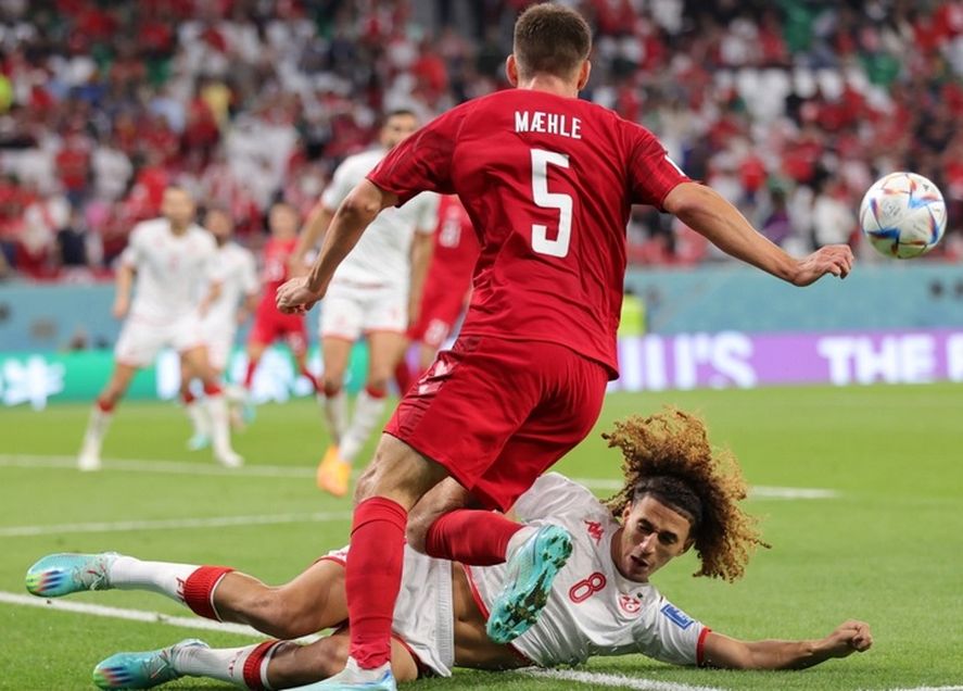 Dinamarca y Túnez igualaron sin goles en el grupo de Francia.