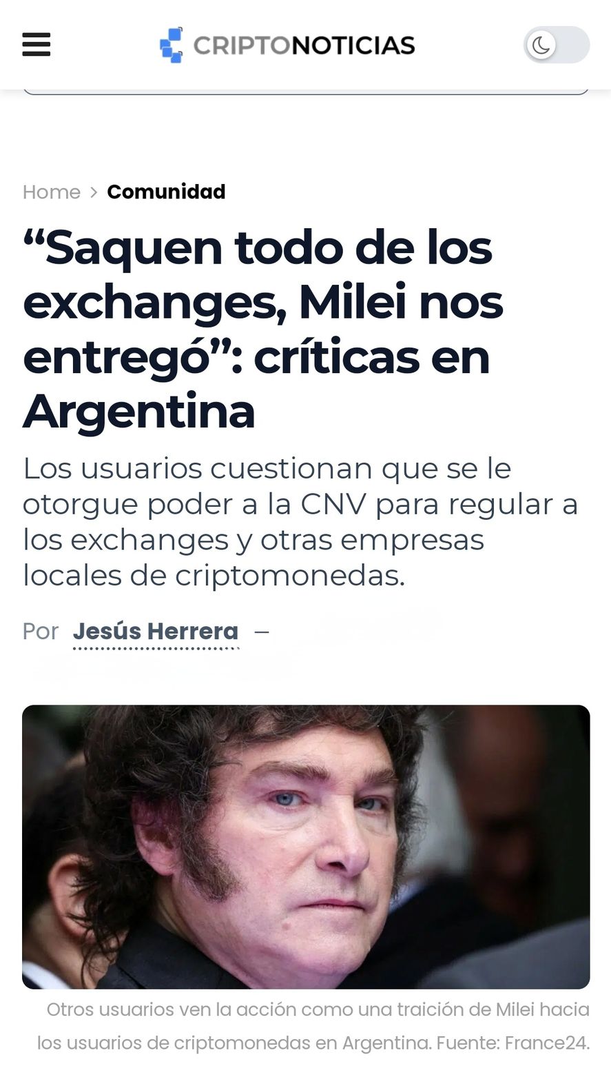 El artículo de una publicación especializada en criptomonedas que describe como El artículo de una publicación especializada en criptomonedas que describe como