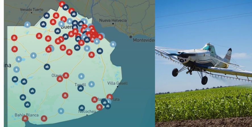 El mapa de agronegocios elaborado para identificar las luchas de las comunidades bonaerenses en riesgo El mapa de agronegocios elaborado para identificar las luchas de las comunidades bonaerenses en riesgo