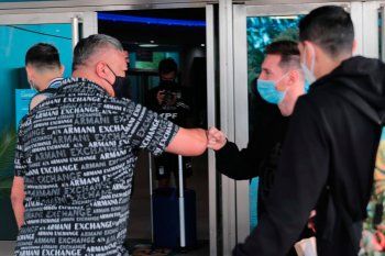 Messi ya se encuentra en Argentina.