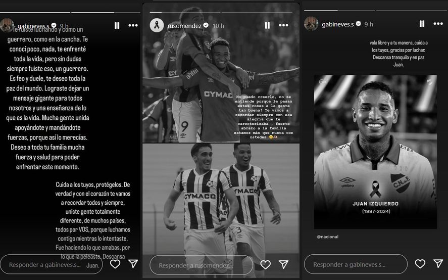 Gabriel Neves y Mauro Méndez despidieron a Juan Izquierdo en redes sociales. Gabriel Neves y Mauro Méndez despidieron a Juan Izquierdo en redes sociales.