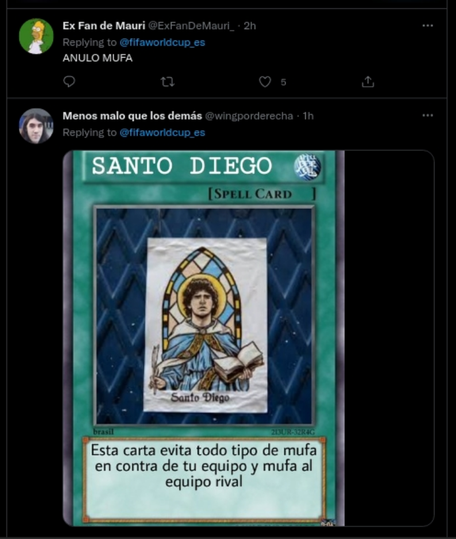 Las cartas virtuales anti mufa para "proteger" a Messi de FIFA.