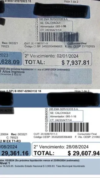 Mientras las tasas municipales se mantienen sin aumentos, los servicios públicos pegaron un salto de hasta el 300 por ciento. Mientras las tasas municipales se mantienen sin aumentos, los servicios públicos pegaron un salto de hasta el 300 por ciento.