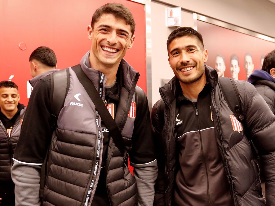 Facundo Rodríguez y Luciano Lollo, la nueva dupla de centrales de Estudiantes. Facundo Rodríguez y Luciano Lollo, la nueva dupla de centrales de Estudiantes.