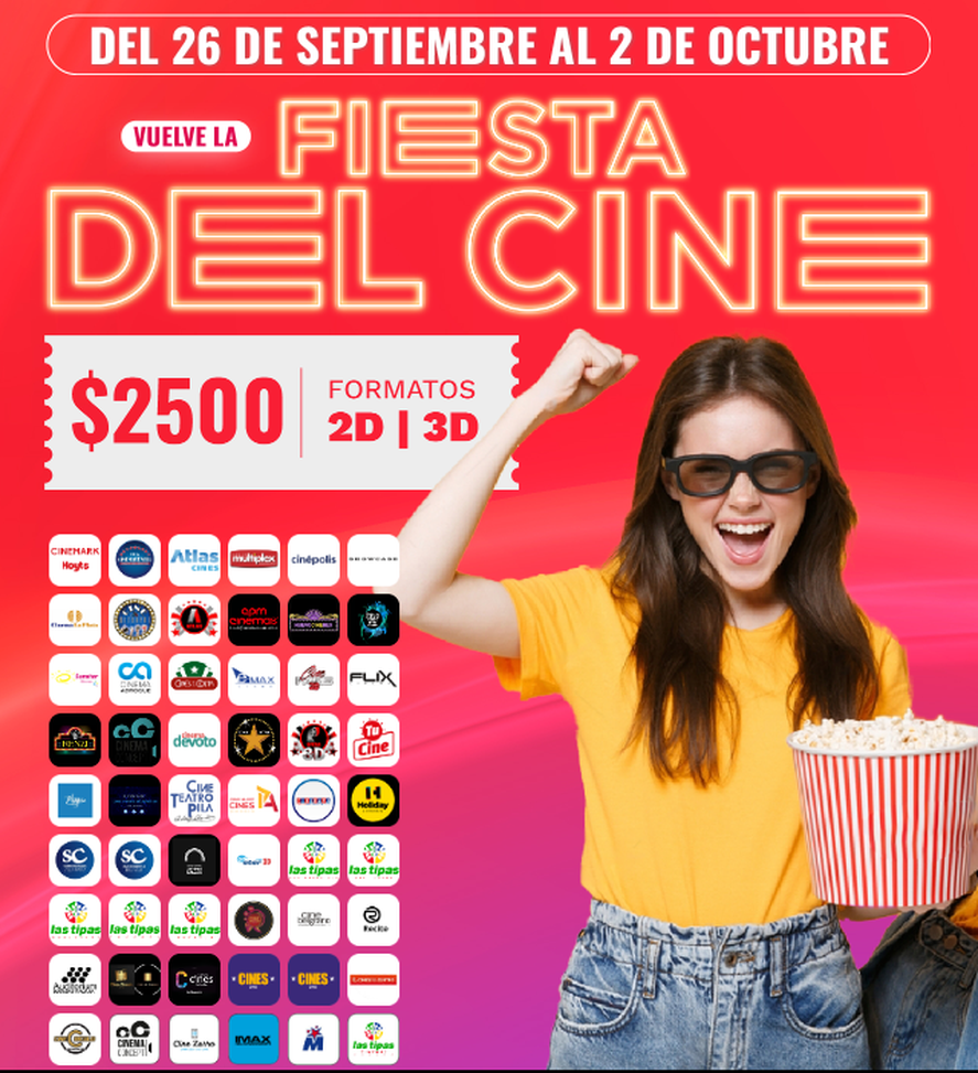 Películas nacionales e internacionales, estrenos y clásicos a un valor de entrada único: comenzó la Fiesta del Cine en todo el país.