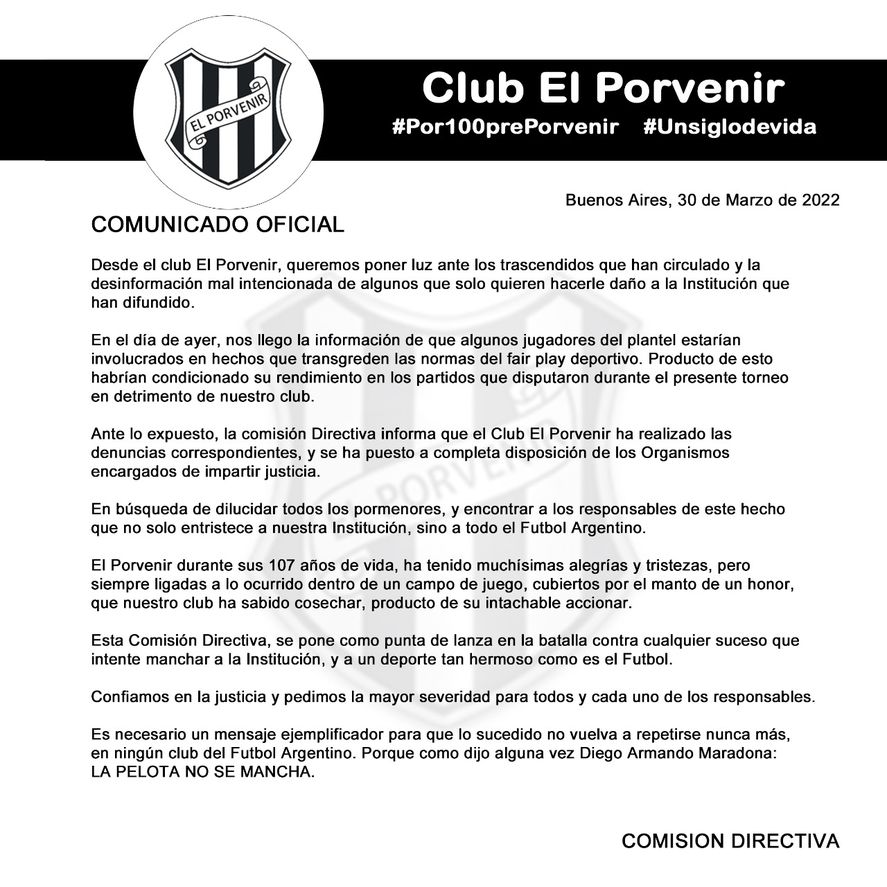 Las apuestas ilegales desataron un escándalo en el ascenso.