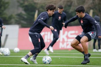 Gabriel Neves y Fabricio Amato en Estudiantes