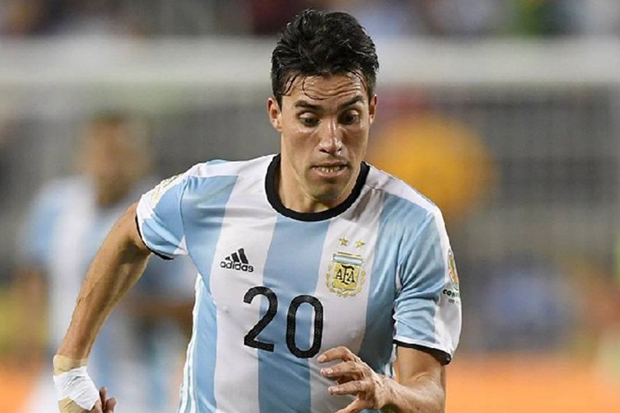 Nicolás Gaitán con la camiseta de la Selección Argentina. Nicolás Gaitán con la camiseta de la Selección Argentina.