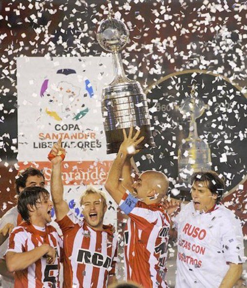 El festejo de Estudiantes campeón Copa Libertadores 2009