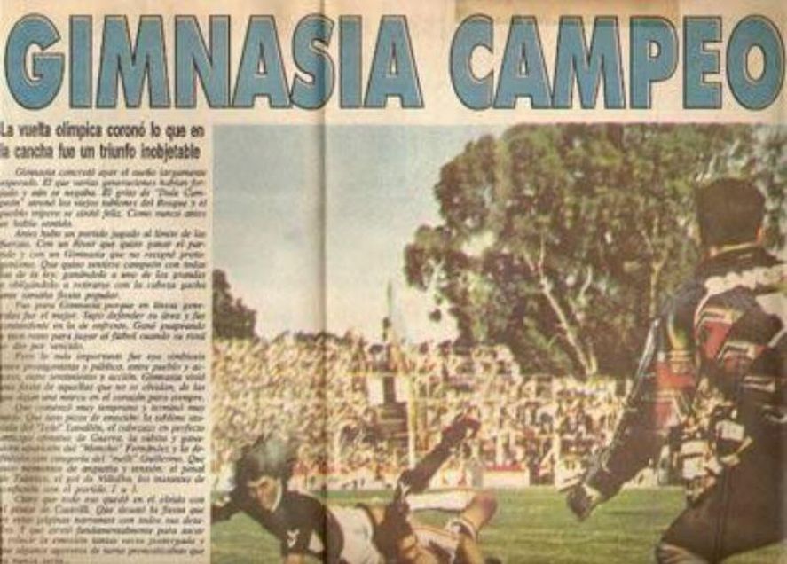 Gimnasia campeón de la Copa Centenario 1994