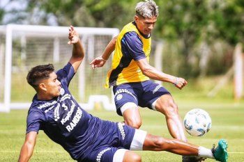 Eric Ramírez en acción en una práctica de Gimnasia. (Foto: prensa GELP)