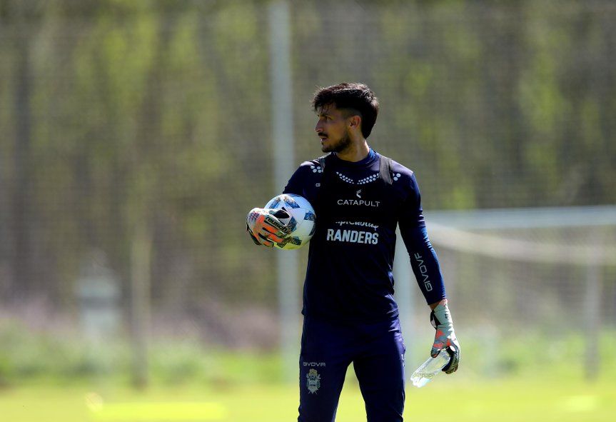 Marcos Ledesma en el entrenamiento de Gimnasia 