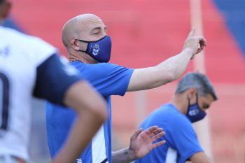 Sebastián Méndez y Adrián González en Gimnasia