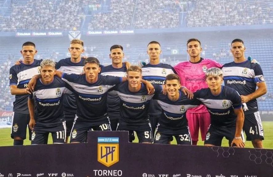 El once titular de Gimnasia frente a Vélez.