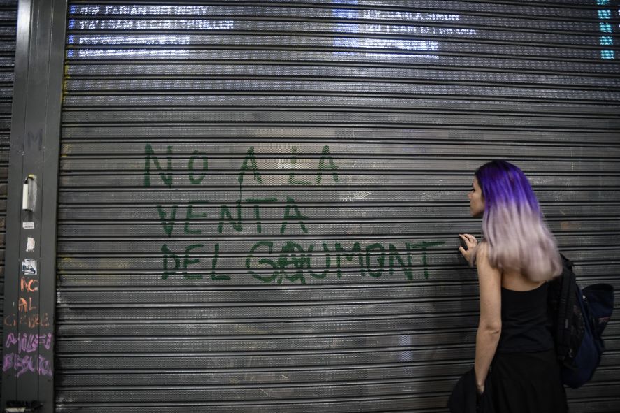 La marcha en defensa del cine argentino.