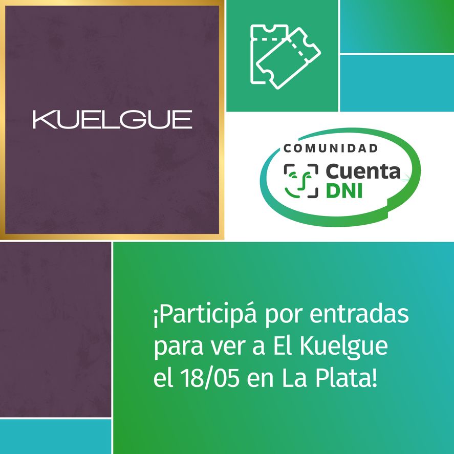 El Banco Provincia sortea entradas para el show de El Kuelgue el próximo sábado 18 de mayo en el Estadio Atenas de La Plata.