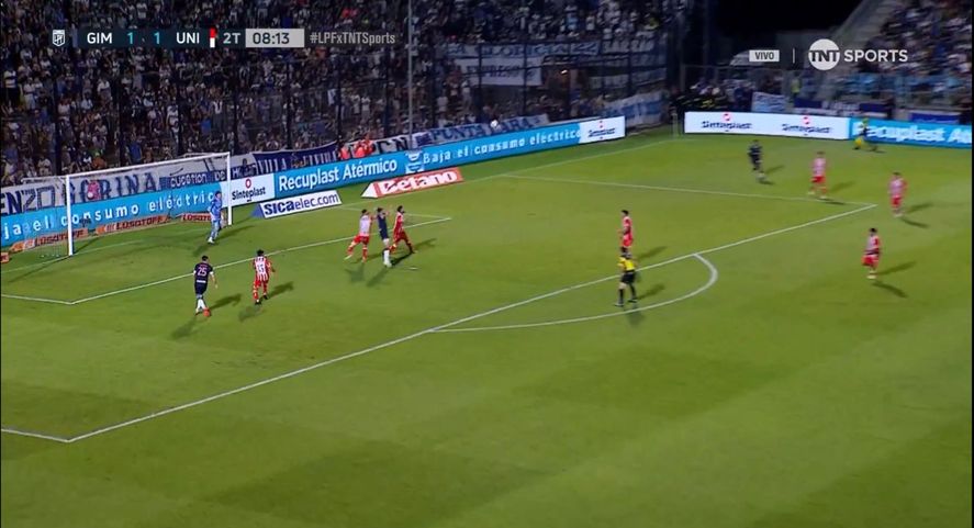 Gol de Castillo para poner en ventaja a Gimnasia 