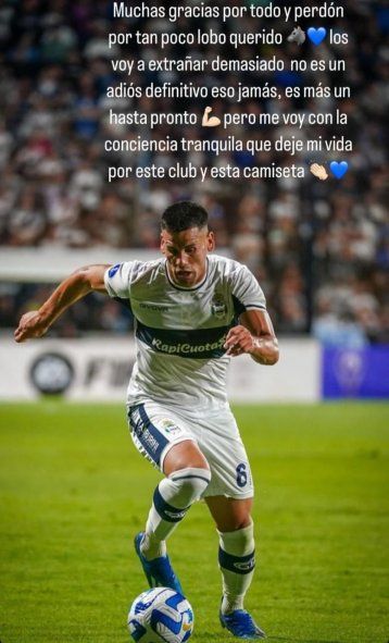Guillermo Enrique se despidió de Gimnasia. Foto (Guillermo.enrique6)
