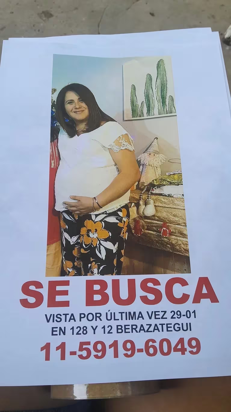 Intensa búsqueda de una mujer embarazada que desapareció en Berazategui Intensa búsqueda de una mujer embarazada que desapareció en Berazategui