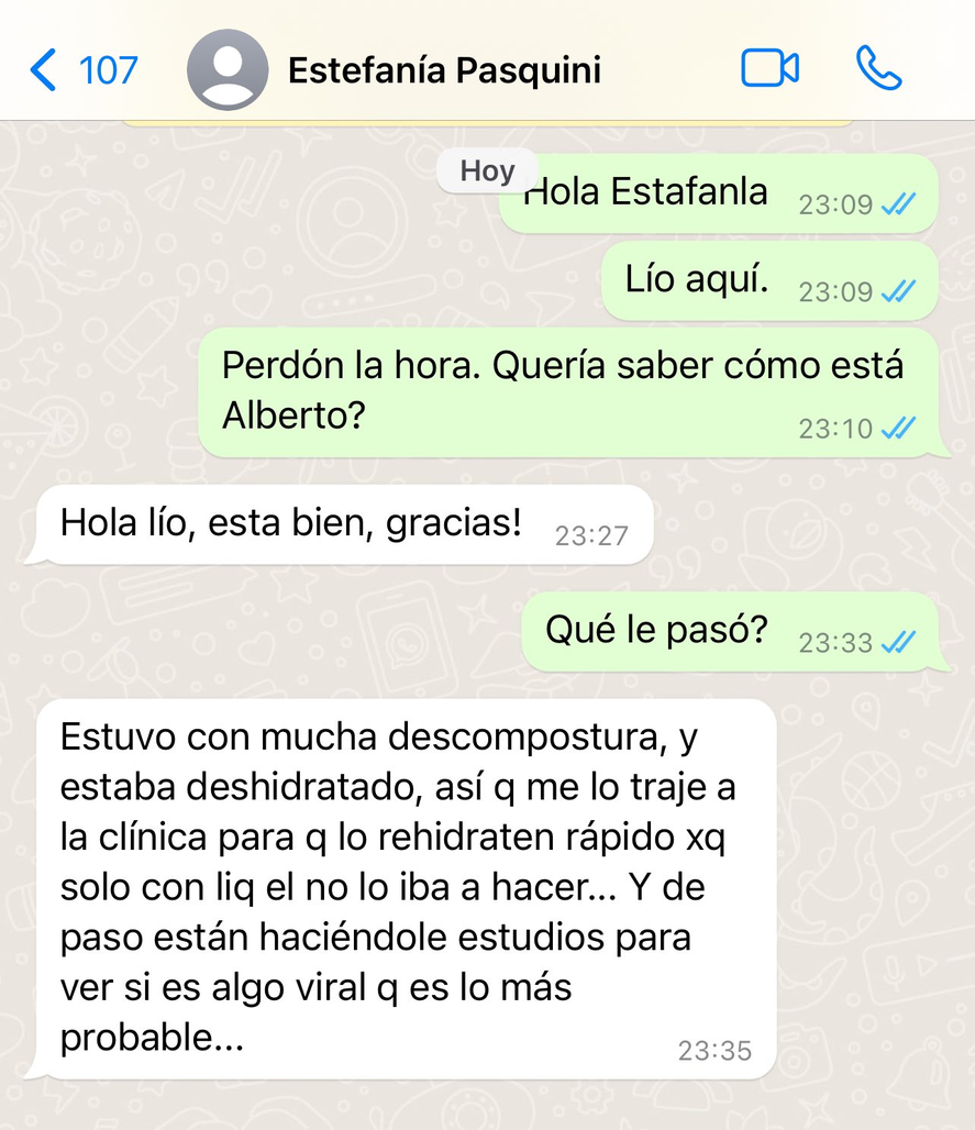 La conversación de la esposa de Cormillot con el periodista Lío Pecoraro.