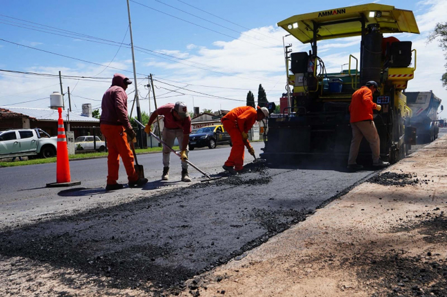 Continúan las obras sobre un tramo estratégico en Malvinas Argentinas.