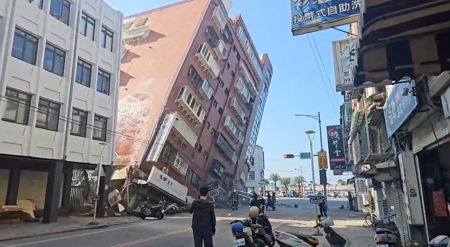 Una de las caras del terremoto en Taiwán.