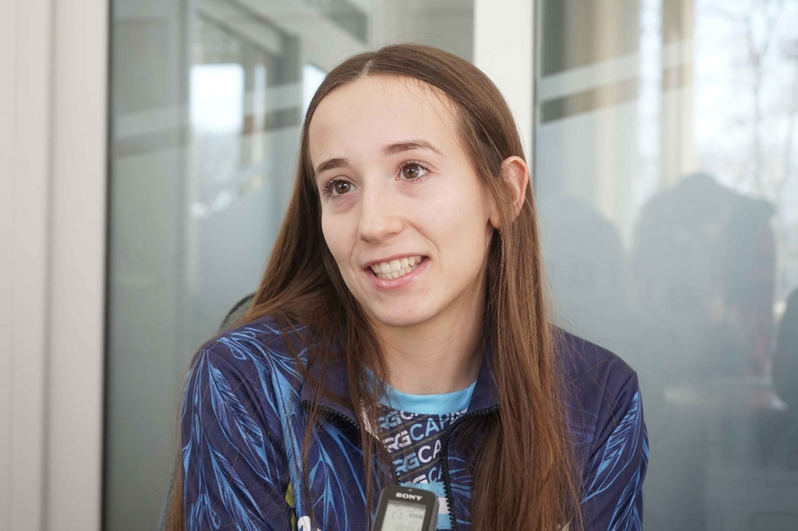 Sophie Lacoste, la patinadora de Necochea que competirá en los próximos Panamericanos.