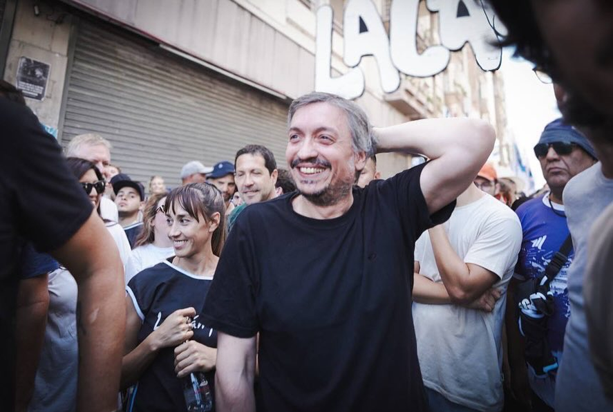 Máximo Kirchner en la movilización de la CGT
