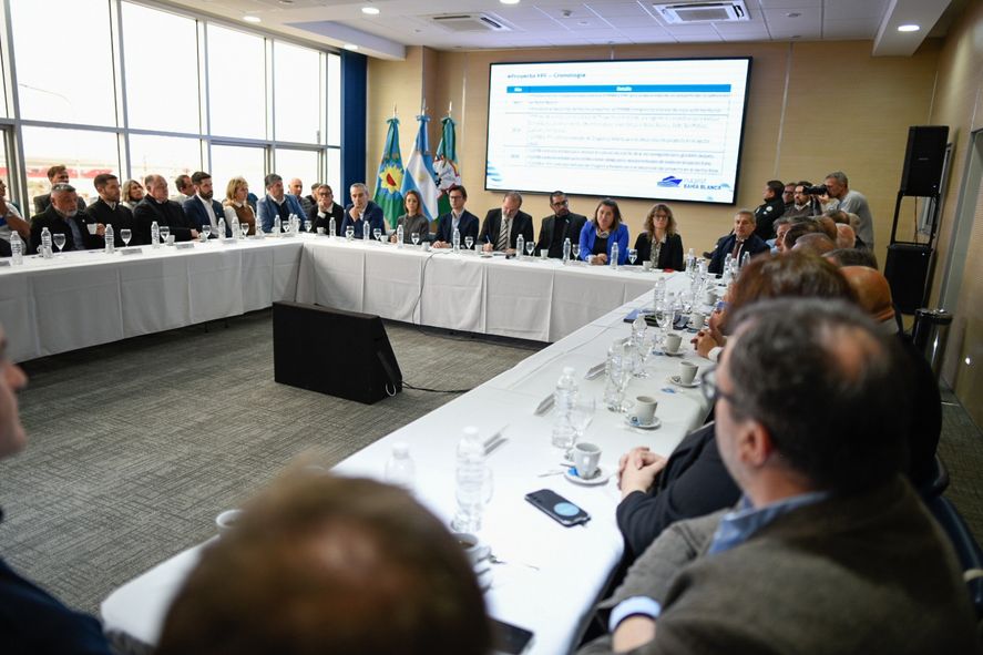 La reunión del Consorcio del Puerto de Bahía Blanca