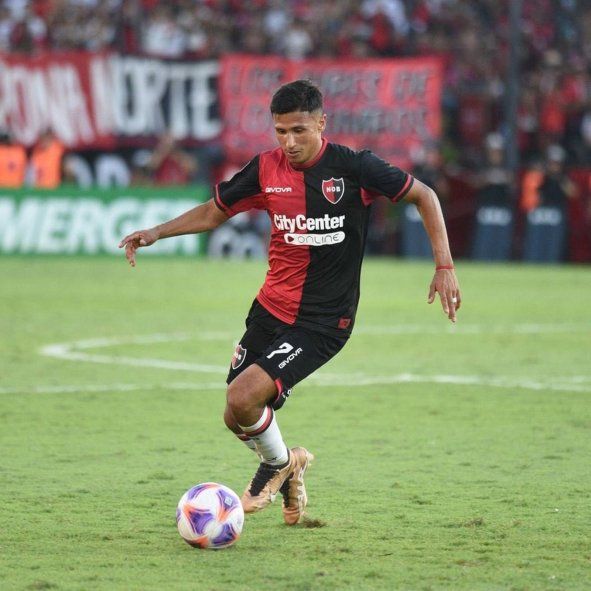Iván Gómez en su paso por Newell's durante el 2023