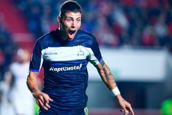 Ivo Mammini grita su primer gol en Gimnasia.