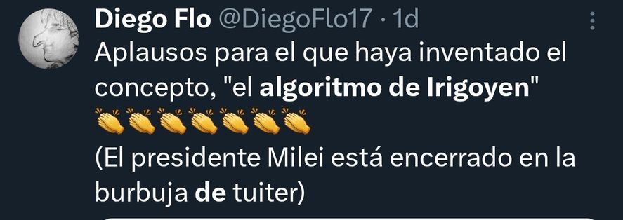 Javier Milei ofuscado porque comparan su modo de informarse con 