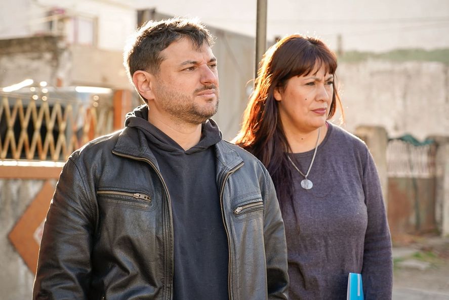 Juan Grabois y Fernanda Miño