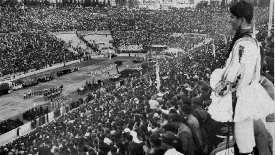 Ceremonia inaugural en los Juegos Olímpicos de Atenas 1896
