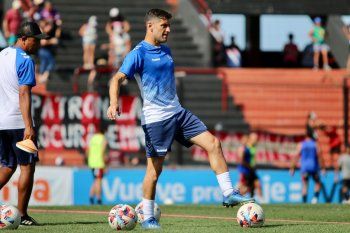 Lucas Licht en Paraná en su último partido con Gimnasia