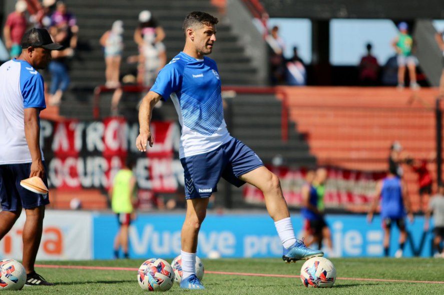 Lucas Licht en Paraná en su último partido con Gimnasia
