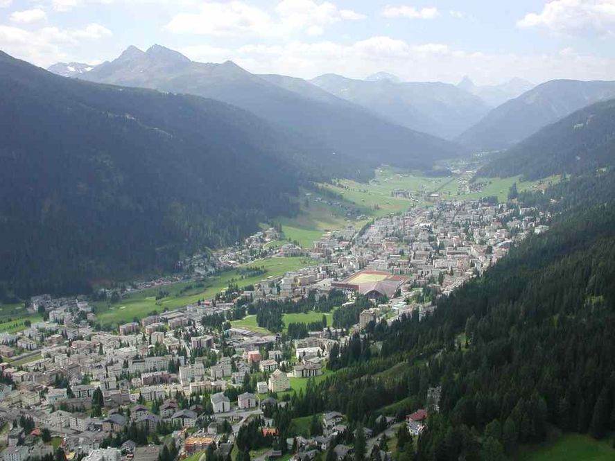 Davos vista desde arriba.