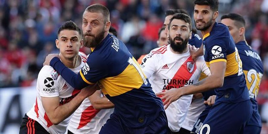 De Rossi con la camiseta de Boca: en 7 partidos dejó un grato recuerdo. De Rossi con la camiseta de Boca: en 7 partidos dejó un grato recuerdo.