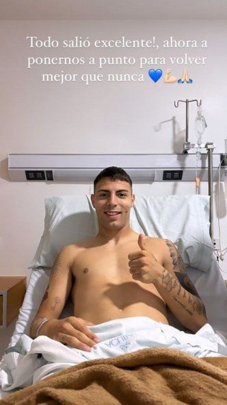 Ivo Mammini tras la operación