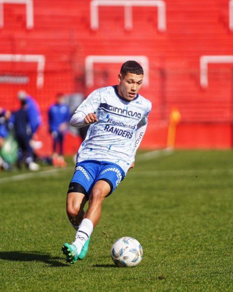 Jeremías Merlo en el amistoso frente a Huracán